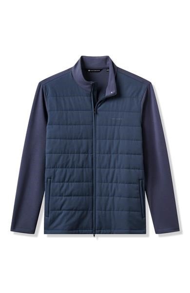 Travis Mathew Point of Sail Full-Zip pánska bunda, mood indigo