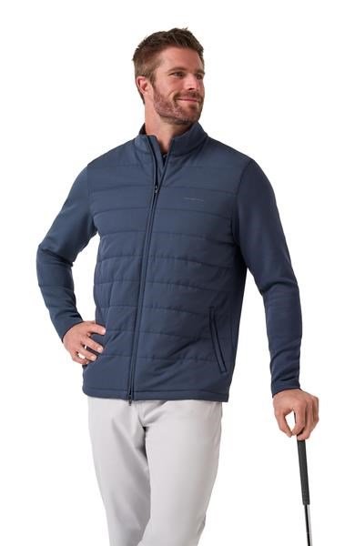 Travis Mathew Point of Sail Full-Zip pánska bunda, mood indigo