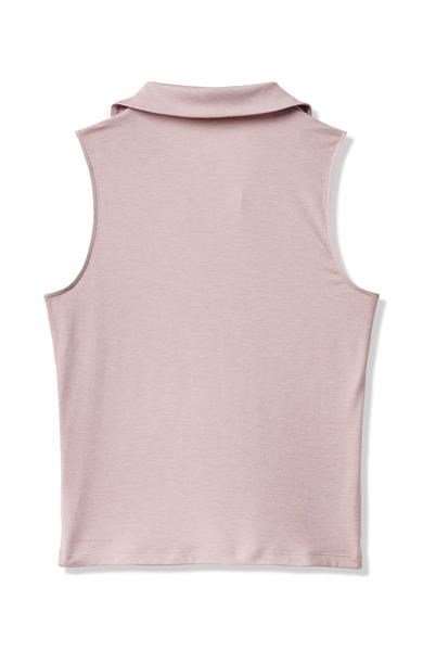 Travis Mathew Skyloft Light Sleeveless dámske polo, heather violet ice