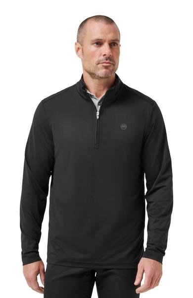 Travis Mathew Heater Pro 1/4Zip pánska mikina, čierna