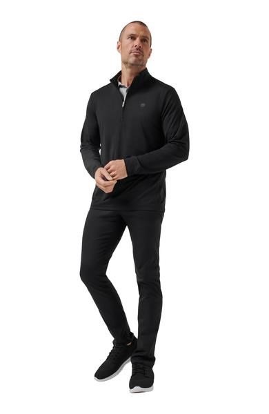 Travis Mathew Heater Pro 1/4Zip pánska mikina, čierna