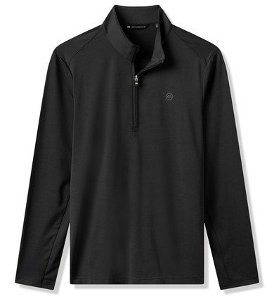 Travis Mathew Heater Pro 1/4Zip pánska mikina, čierna