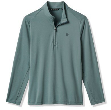 Travis Mathew Heater Pro 1/4Zip pánska mikina, balsam green