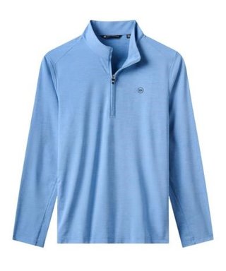 Travis Mathew Heater Pro 1/4Zip pánska mikina, pacific coast
