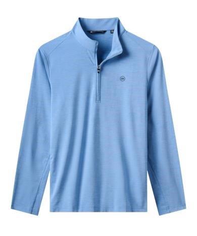 Travis Mathew Heater Pro 1/4Zip pánska mikina, pacific coast