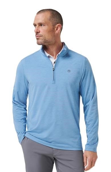 Travis Mathew Heater Pro 1/4Zip pánska mikina, pacific coast