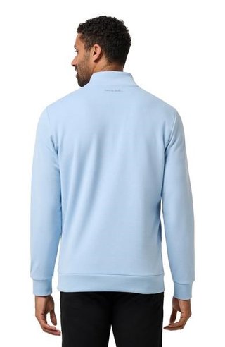 Travis Mathew Cloud Quarter Zip 2.0 pánska mikina, heather powder blue