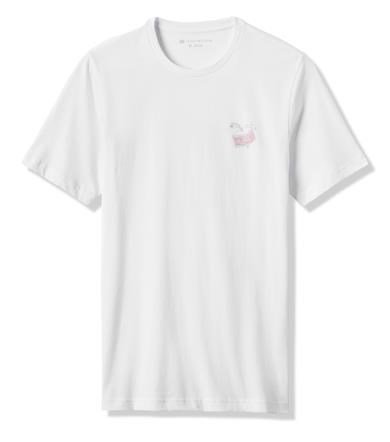 Travis Mathew Founding Member Tee pánske tričko, biele
