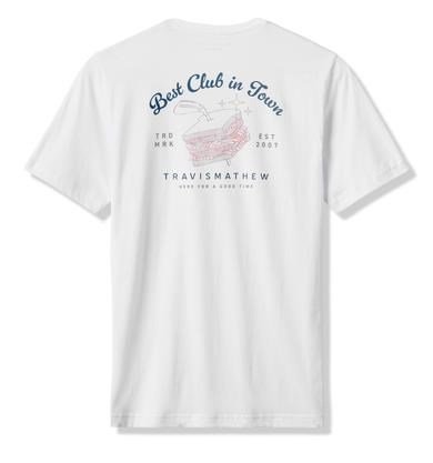 Travis Mathew Founding Member Tee pánske tričko, biele