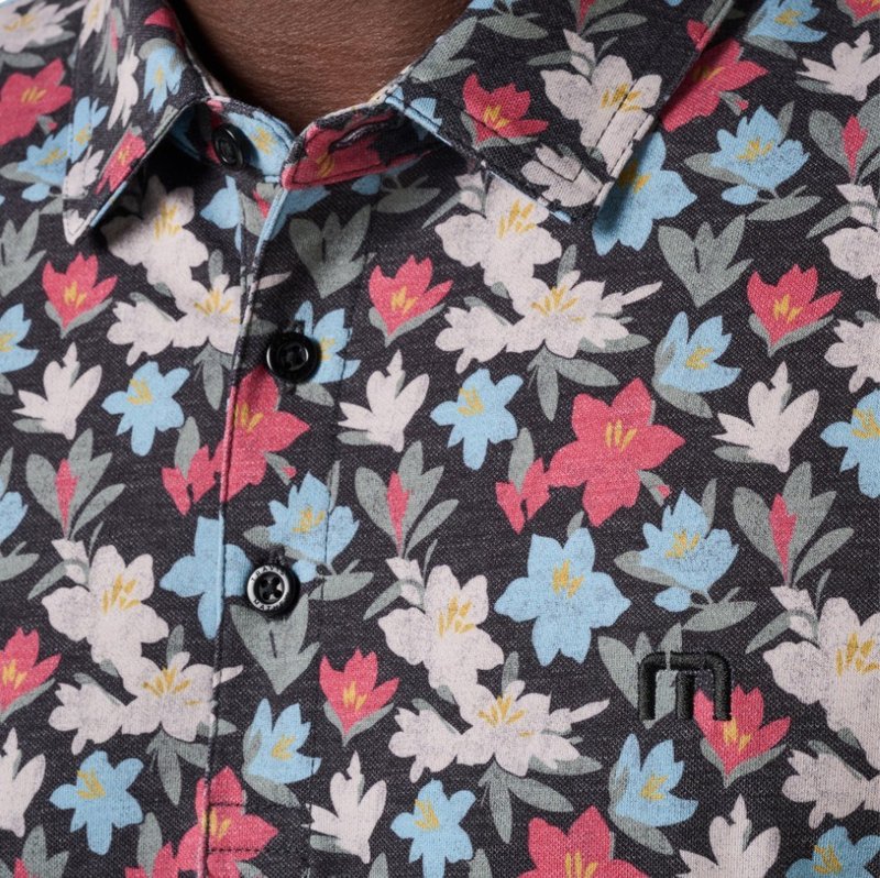 Travis Mathew Featherweight Fairway Fit pánske polo, čierne
