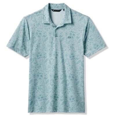 Travis Mathew Featherweight Paradise pánske polo, forget me not