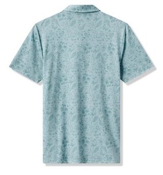 Travis Mathew Featherweight Paradise pánske polo, forget me not