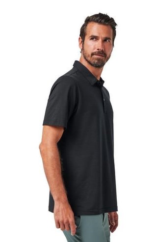 Travis Mathew The Heater pánske polo, čierne