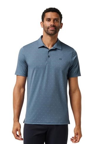 Travis Mathew Performance Jersey Wave pánske polo, bering sea