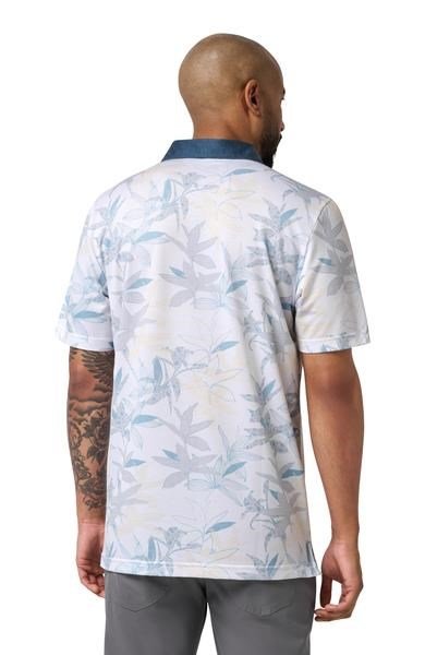 Travis Mathew Featherweight Drift pánske polo, biele