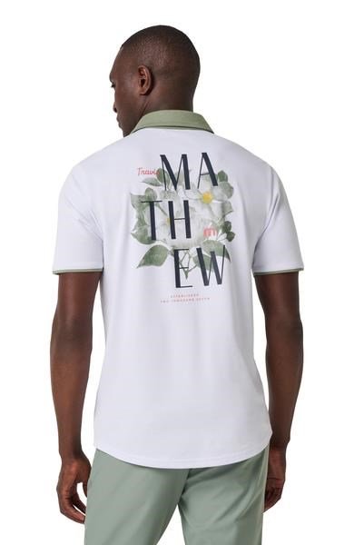 Travis Mathew AB Energy pánske polo, biele