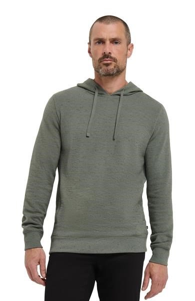 Travis Mathew Cloud Wafle pánska mikina, dark olive