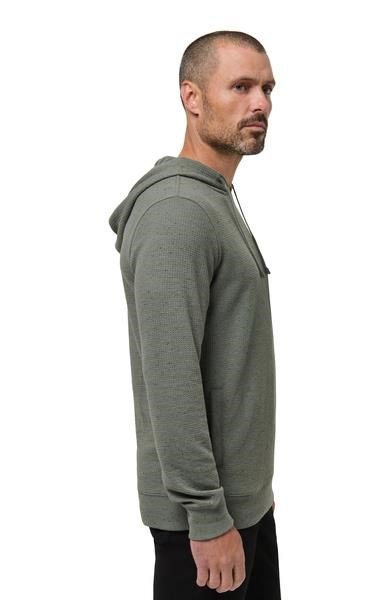 Travis Mathew Cloud Wafle pánska mikina, dark olive