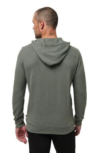 Travis Mathew Cloud Wafle pánska mikina, dark olive