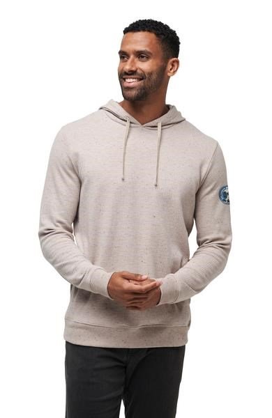Travis Mathew Cloud Wafle pánska mikina, oxford tan
