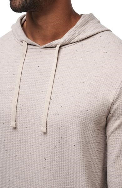 Travis Mathew Cloud Wafle pánska mikina, oxford tan