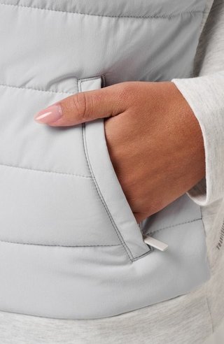 Travis Mathew Skyloft Soft Espresso Martini dámska bunda, heather light grey