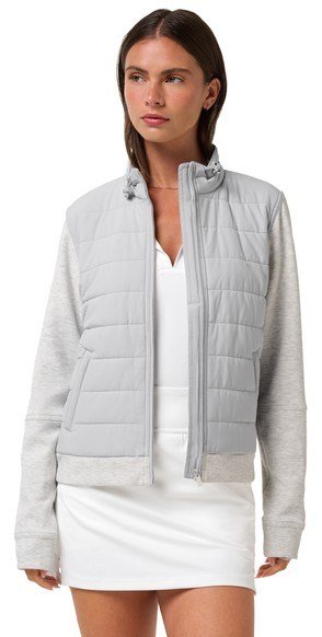 Travis Mathew Skyloft Soft Espresso Martini dámska bunda, heather light grey