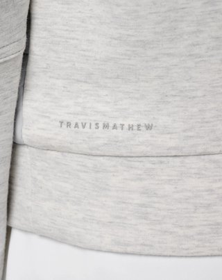 Travis Mathew Skyloft Soft Espresso Martini dámska bunda, heather light grey