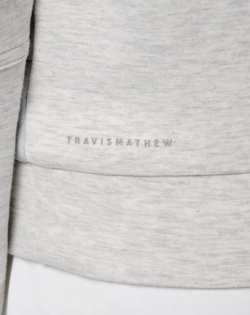 Travis Mathew Skyloft Soft Espresso Martini dámska bunda, heather light grey