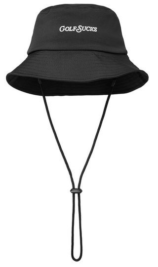 Travis Mathew Golf Sucks unisex klobúk, čierny