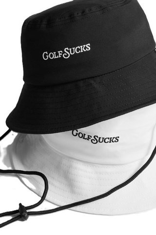 Travis Mathew Golf Sucks unisex klobúk, čierny