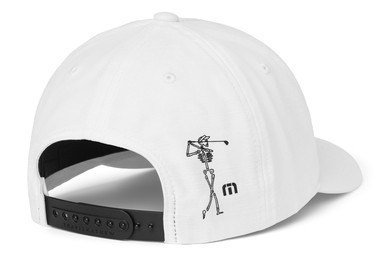 Travis Mathew Golf Sucks pánska kšiltovka, biela