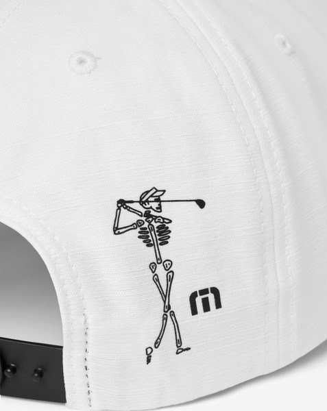 Travis Mathew Golf Sucks pánska kšiltovka, biela