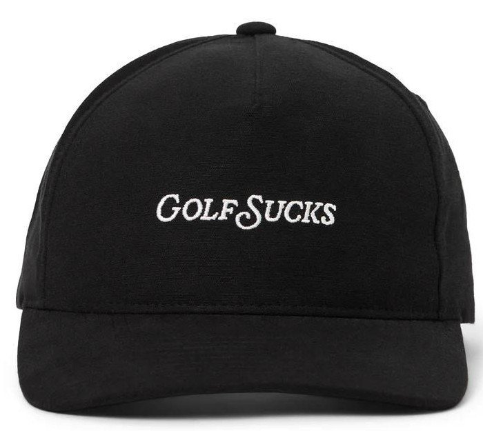 Travis Mathew Golf Sucks pánska kšiltovka, čierna
