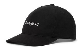 Travis Mathew Golf Sucks pánska kšiltovka, čierna
