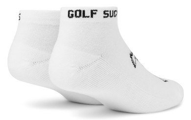 Travis Mathew Golf Sucks Ankle golfové ponožky, biele