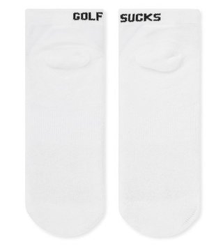 Travis Mathew Golf Sucks Ankle golfové ponožky, biele
