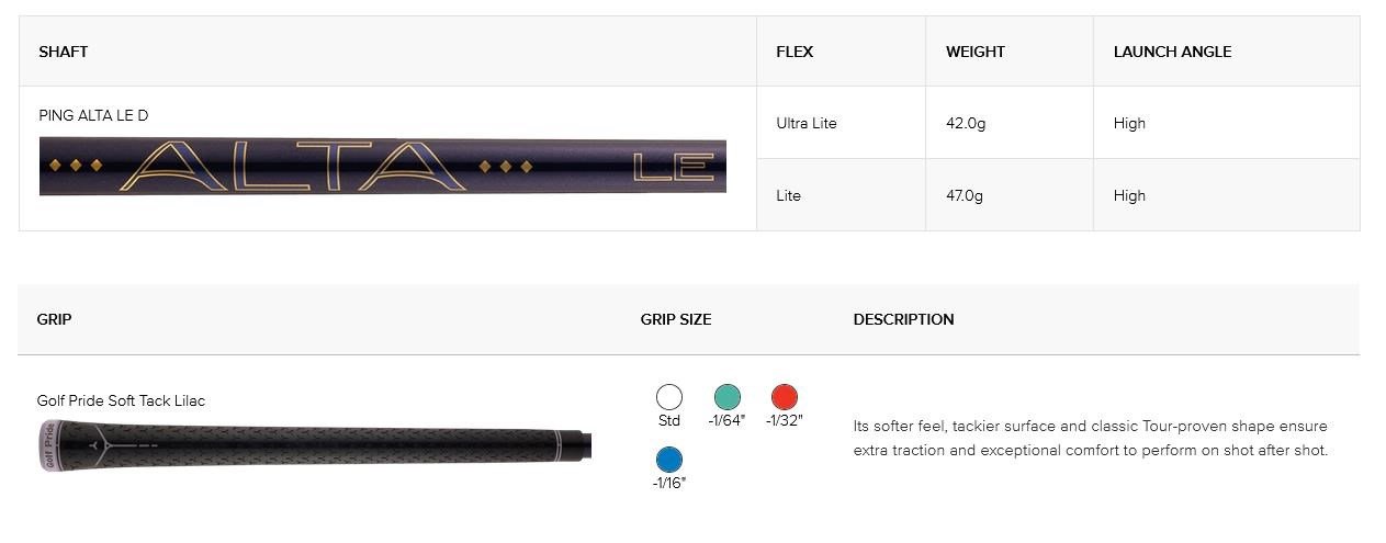 PING G Le4 dámsky driver