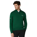 Callaway 1/4 Zip Mock pánsky sveter, deep galapagos green