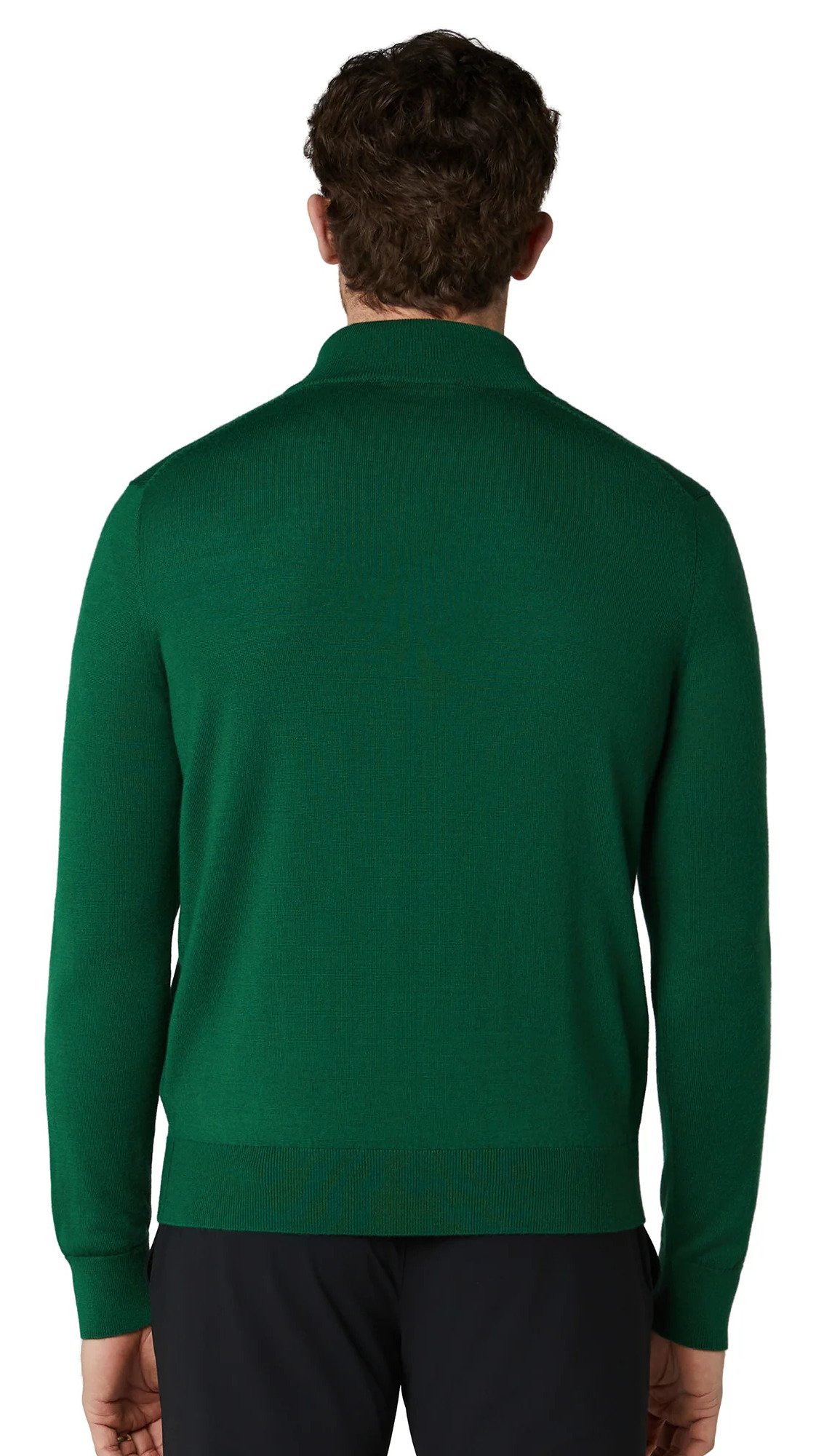 Callaway 1/4 Zip Mock pánsky sveter, deep galapagos green
