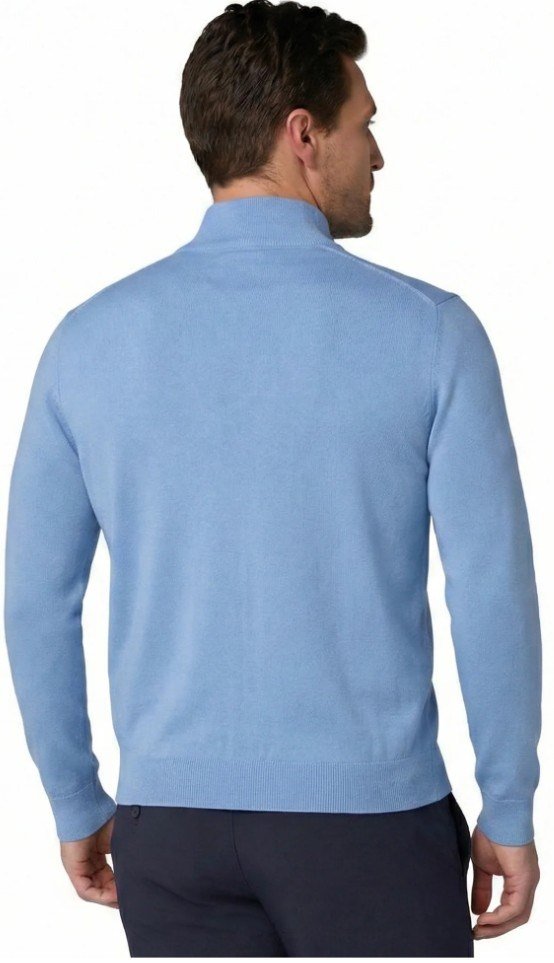 Callaway 1/4 Zip Mock pánsky sveter, vista blue