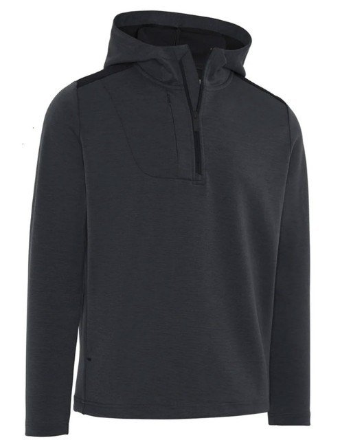 Callaway Soft Touch 1/4 Zip Premium pánska mikina, black heather