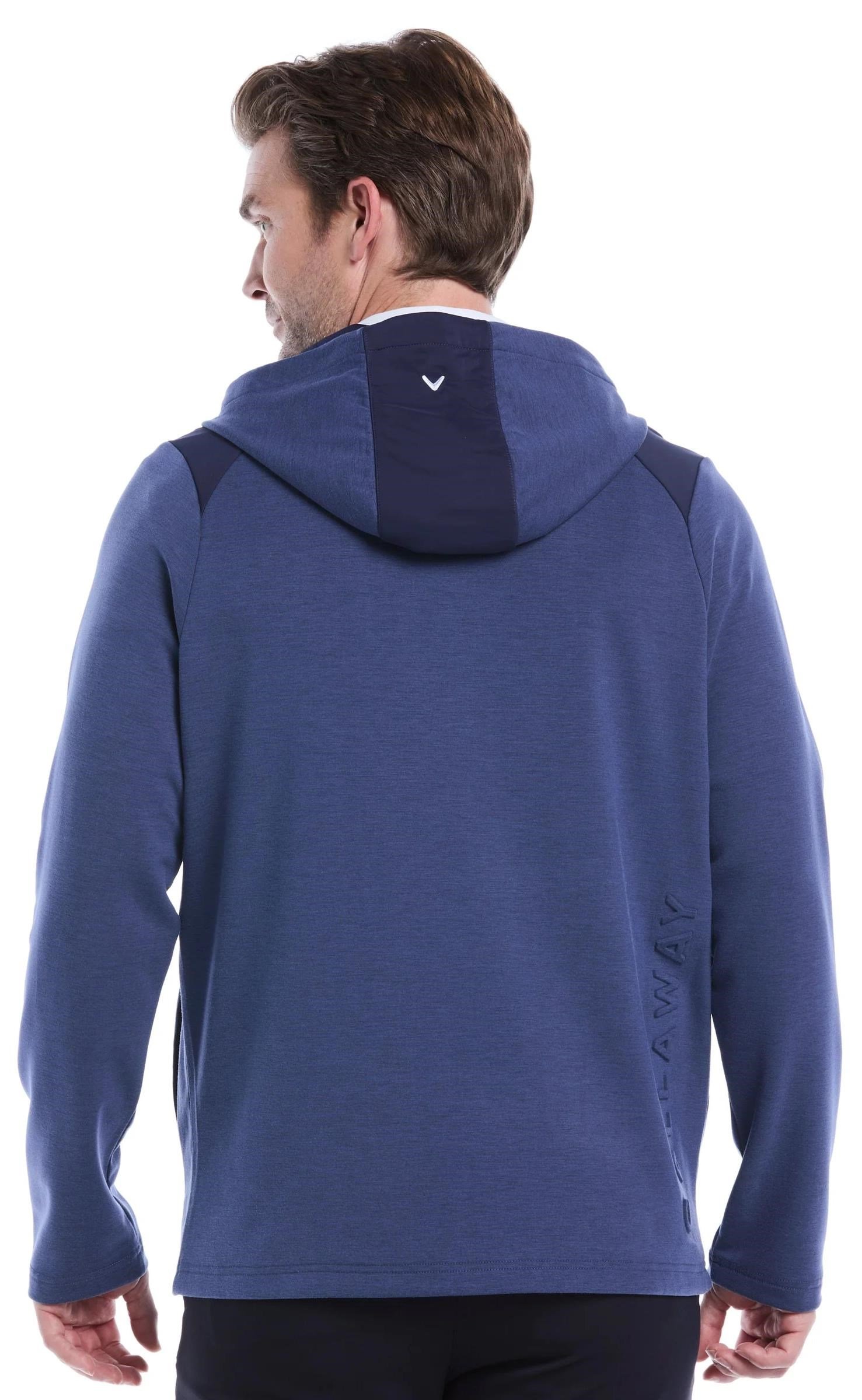 Callaway Soft Touch 1/4 Zip Premium pánska mikina, heather peacoat