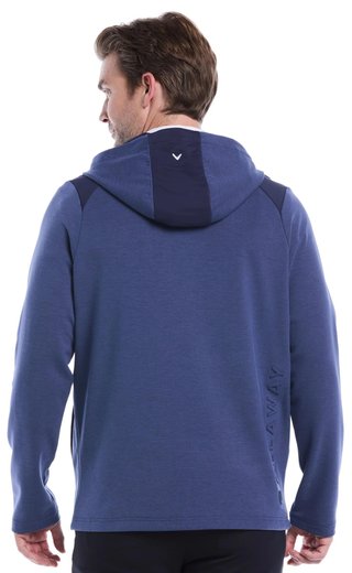 Callaway Soft Touch 1/4 Zip Premium pánska mikina, heather peacoat