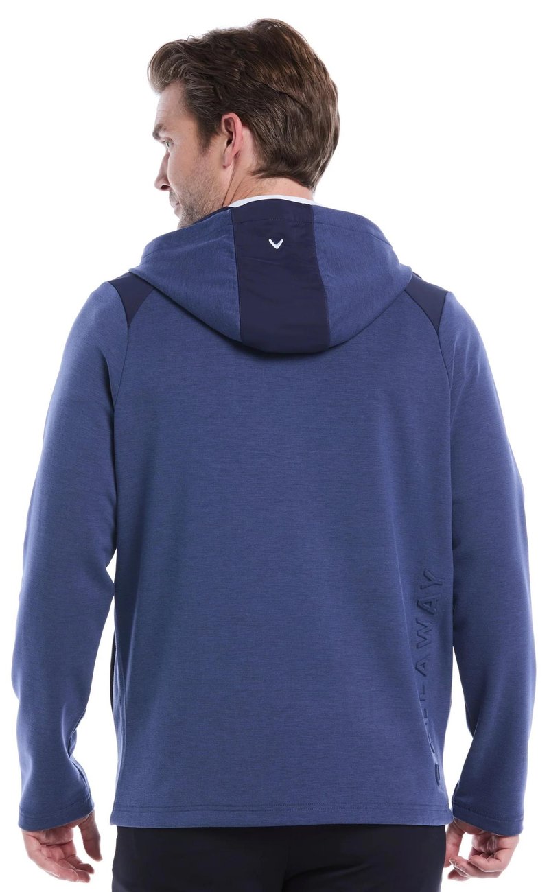 Callaway Soft Touch 1/4 Zip Premium pánska mikina, heather peacoat