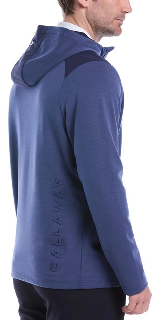 Callaway Soft Touch 1/4 Zip Premium pánska mikina, heather peacoat