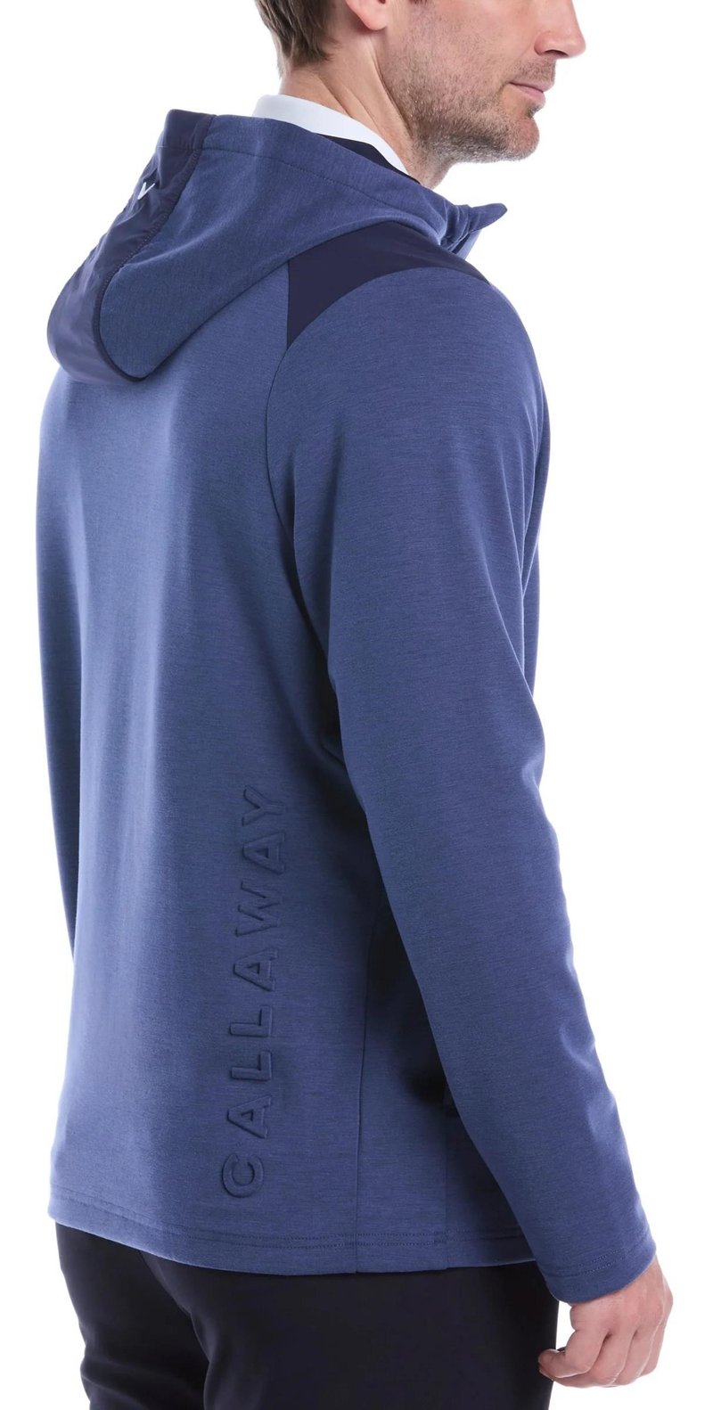 Callaway Soft Touch 1/4 Zip Premium pánska mikina, heather peacoat