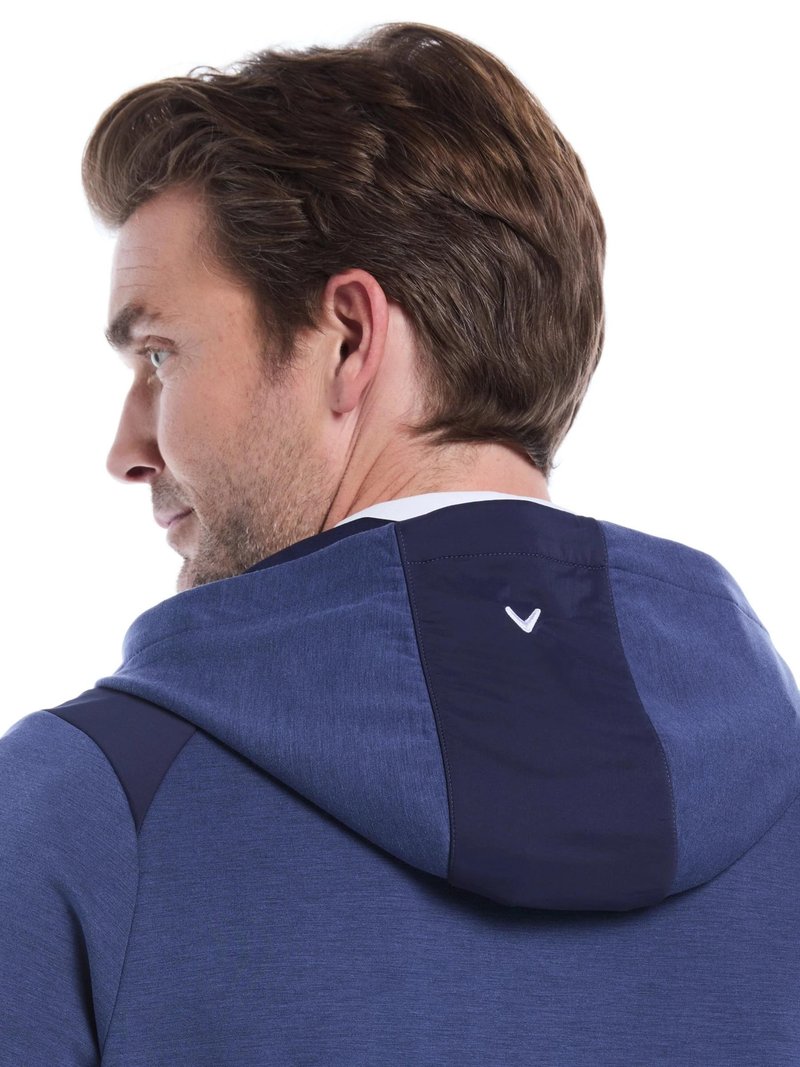 Callaway Soft Touch 1/4 Zip Premium pánska mikina, heather peacoat