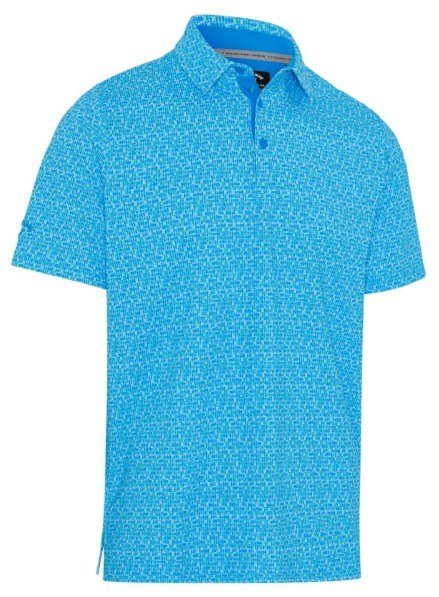 Callaway Tile Gingham Print pánske polo, brilliant blue