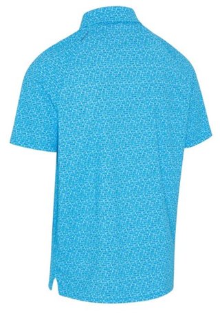 Callaway Tile Gingham Print pánske polo, brilliant blue